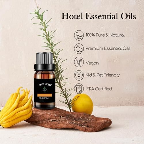 Hotel Inspired Aromatherapy Diffuser Oil with Lemon Jasmine Amber
