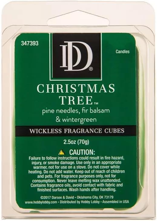 Christmas Tree Wickless Fragrance Cubes 25oz
