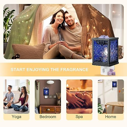 Moroccan Wall Plug-In Electric Wax Melt Warmer with Night Light