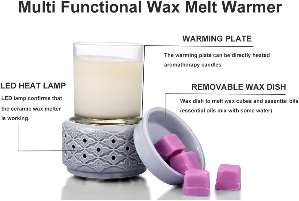 ORJG 3-in-1 PTC Ceramic Wax Melter with LED Light