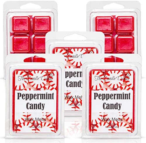 Peppermint Candy Scented Wax Melts - 6 Cubes 2 Ounces