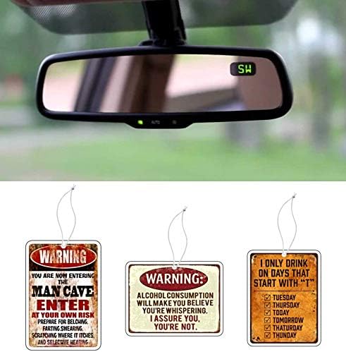 Hanging Funny Car Air Fresheners 3pcs Package with Long Lasting Scent