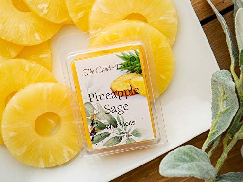 Pineapple Sage Tropical Herbal Scented Wax Melts - 2 Ounces 6 Cubes