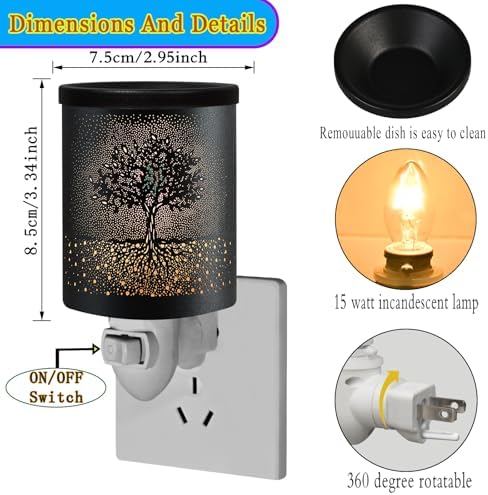Kaakuuki Large Tree Plug In Wax Warmer Candle Burner Electric
