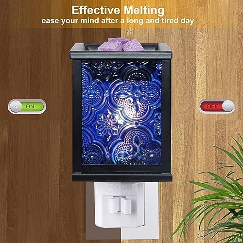 Moroccan Wall Plug-In Electric Wax Melt Warmer with Night Light