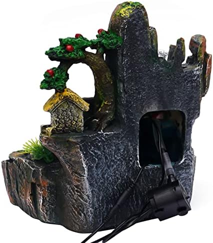 Genseino Rockery Fountain with LED Lights and Atomizer