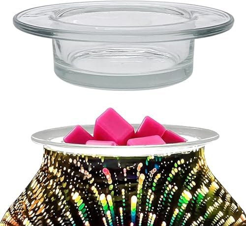 2Pcs Glass Wax Warmer Dish Replacement for Electric Aromatherapy Burner