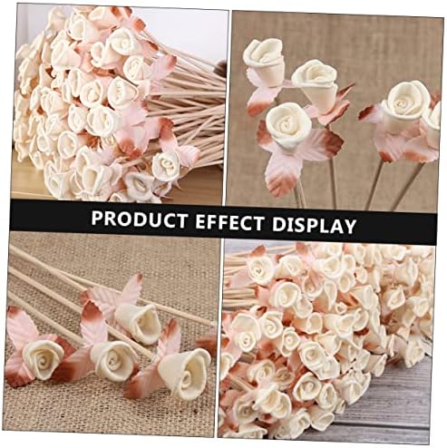 ORFOFE 6 Pcs Flower Rattan Diffuser Sticks for Home Fragrance Enhancement