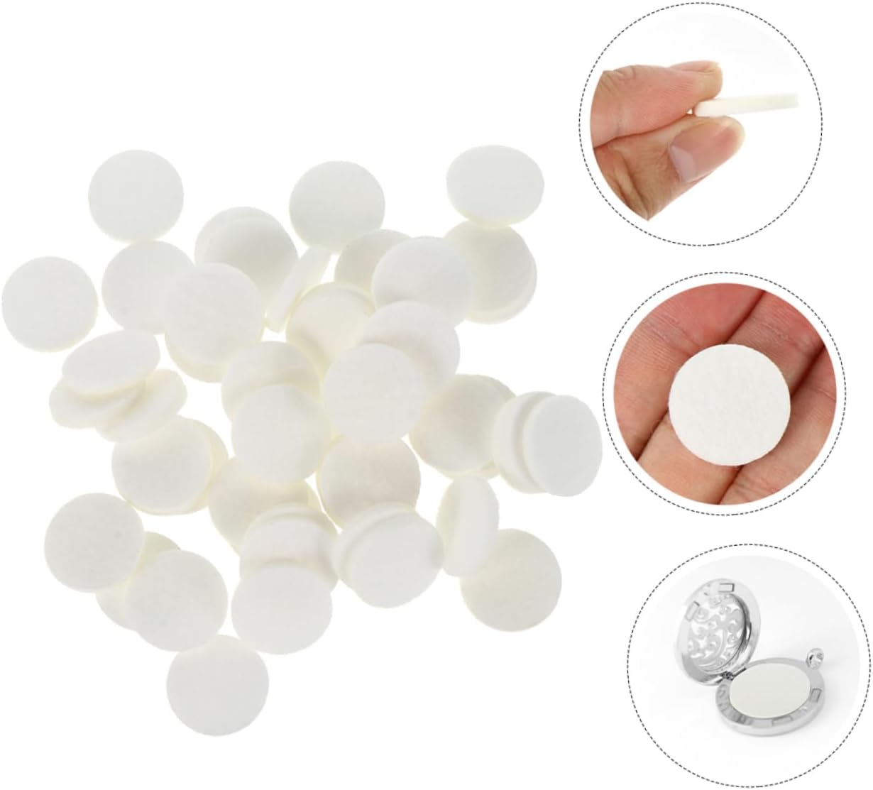 GARVALON 100pcs Aroma Pads for Essential Oil Diffusers