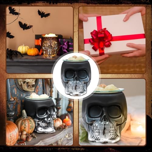 Halloween Skull Wax Melter with LED Light