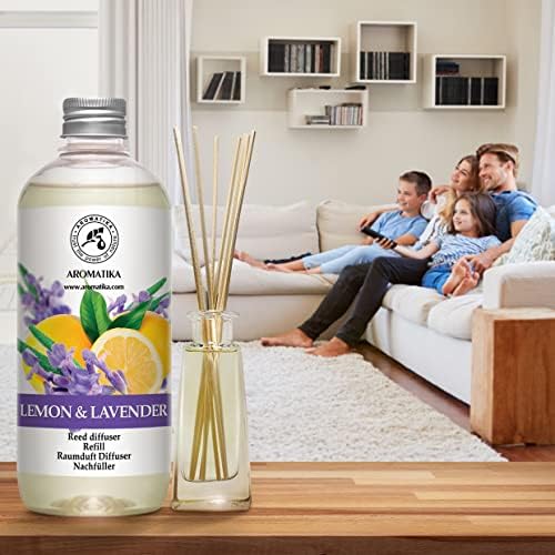 AROMATIKA Lemon Lavender Reed Diffuser Refill 17 Fl Oz