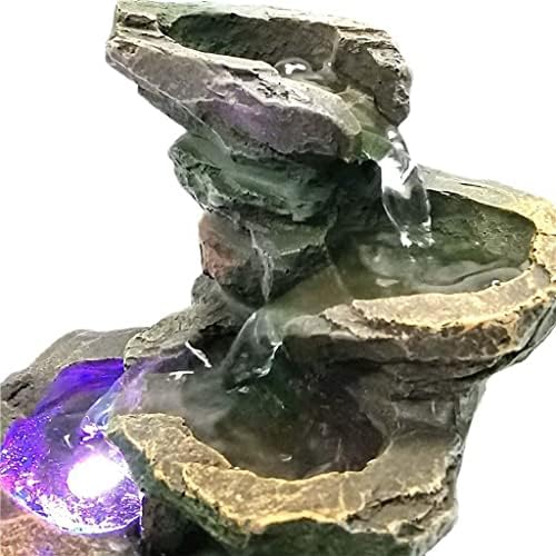 Stylish Tabletop Water Fountain with LED Light