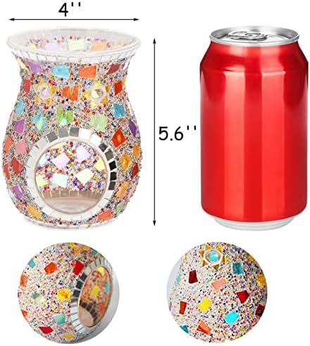 Lyellfe 2 Pack Mosaic Glass Diffuser