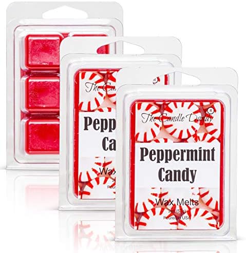 Peppermint Candy Scented Wax Melts - 6 Cubes 2 Ounces