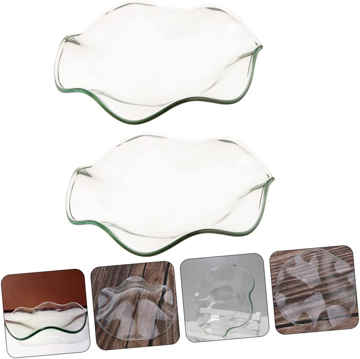 2pcs Glass Essential Oil Diffuser Plates for Candle Warmers
