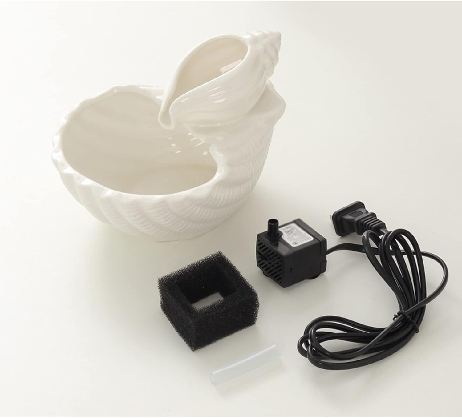 Green Ceramic Tabletop Fountain with Water Pump