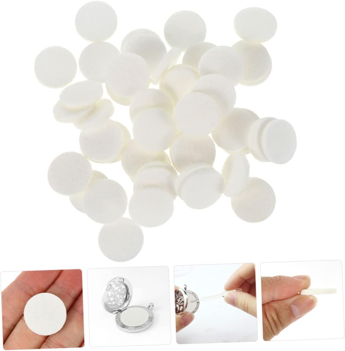 100Pcs Essential Oil Diffuser Pads for Aromatherapy Necklace