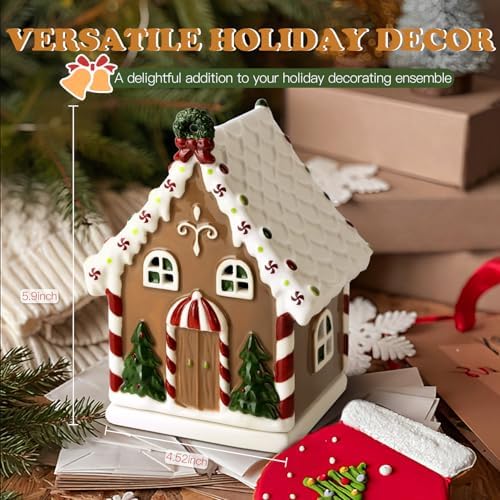SALKING Christmas Wax Melt Warmer Gingerbread House