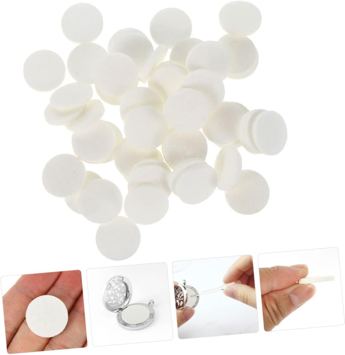GARVALON 100pcs Aroma Pads for Essential Oil Diffusers