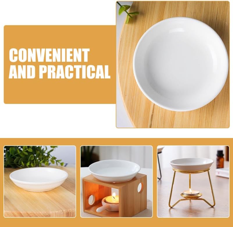 6PCS Ceramic Dish for Wax Warmers and Oil Burners