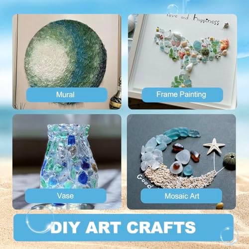 Sea Glass Vase Filler Crushed Decor 16 Oz