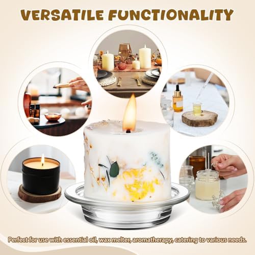 Gatuida 2pcs Glass Fragrant Oil Warmer
