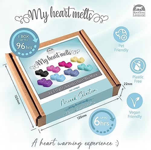 Mixed Scents Heart Shaped Wax Melts Set of 16