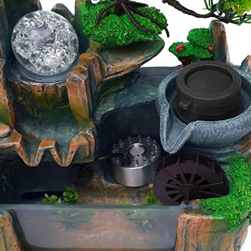 Mini Tabletop Fountain With LED Light - Indoor Decor