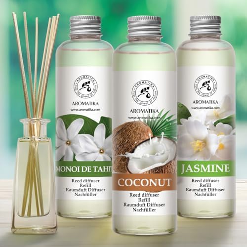 Jasmine Reed Diffuser Refill - Fresh Long Lasting Aroma