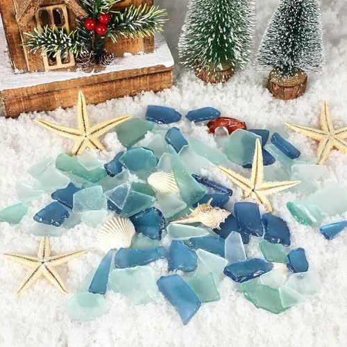 Sea Glass Vase Filler Crushed Decor 16 Oz