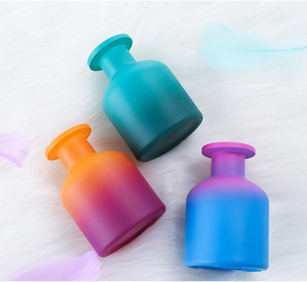 TOPWEL 150ml Glass Diffuser Jar Bottle - Blue Gradient