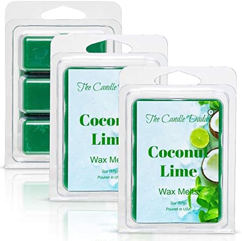 Coconut Lime Scented Wax Melts - 6 Cubes 2 Ounces