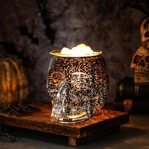 Halloween Skull Wax Melter with LED Light