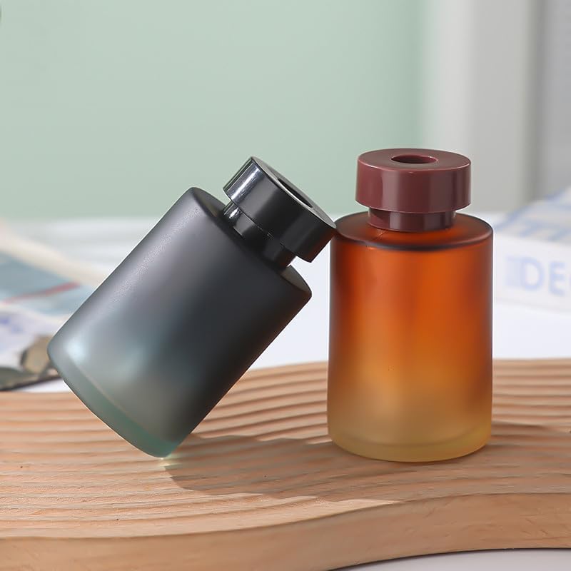 VASANA 120ML Empty Glass Diffuser Jar for Aromatherapy