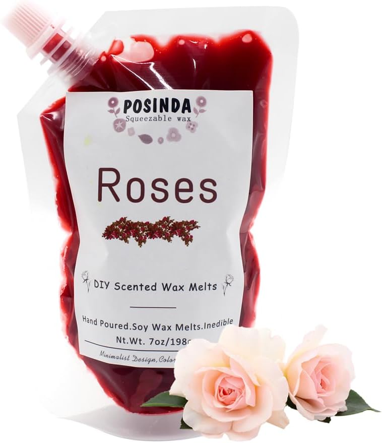 1pc 7oz Rose Squeezable Wax Melts for Home Fragrance