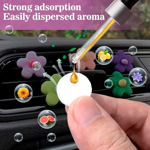 80pcs Unscented Aromatherapy Felt Pads for Car Diffuser - White
