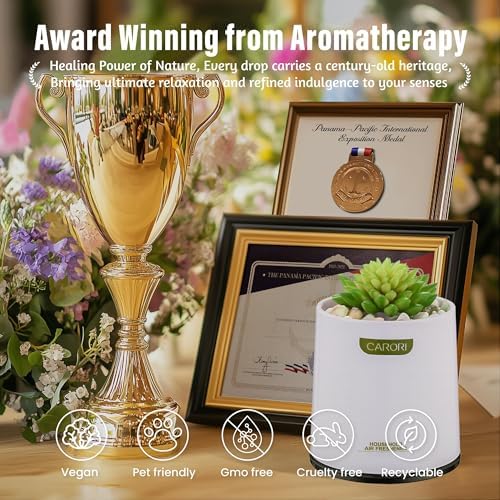 CARORI Succulent Cactus Air Freshener Natural Essential Oil Fragrance 100 Day Long-Lasting