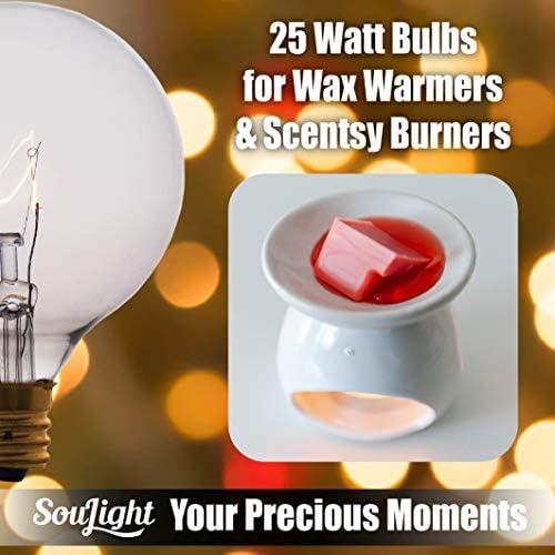 SouLight 25W Wax Warmer Bulbs Pack of 6 E12 Socket