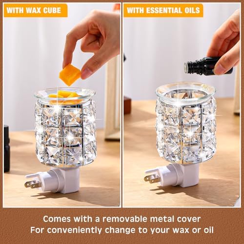 4 Pcs Wall Plug In Wax Warmer Crystal Fragrance Diffuser