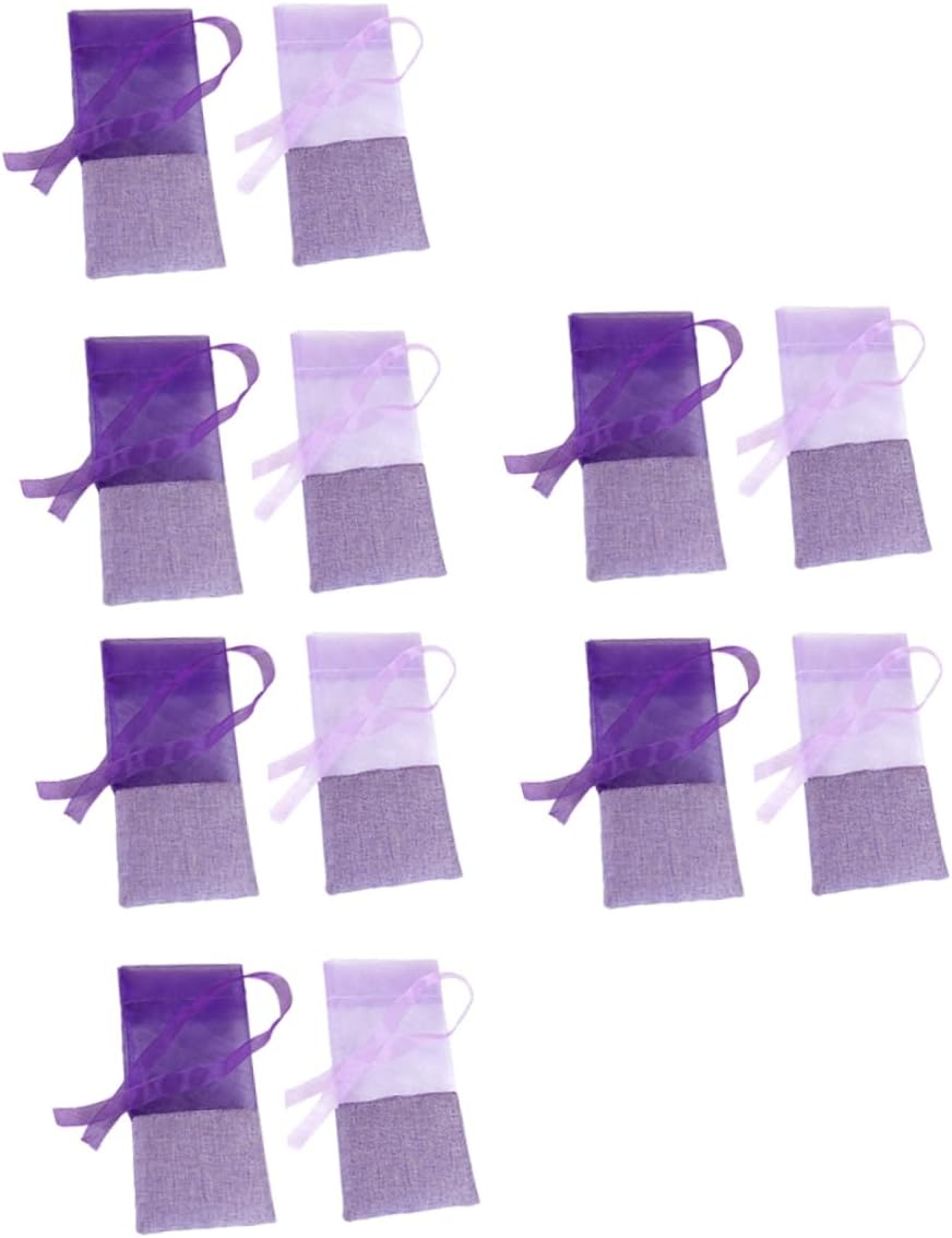24Pcs Lavender Sachet Bags Drawstring Empty Pouches for Home Fragrance