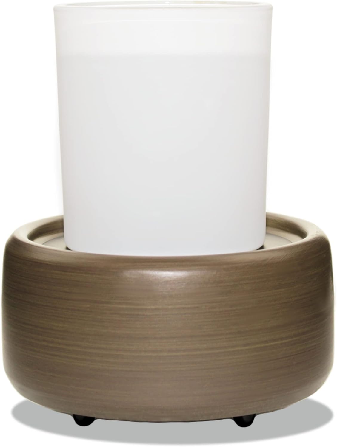 Candle Warmers 2-in-1 Mocha Candle and Fragrance Cube Warmer