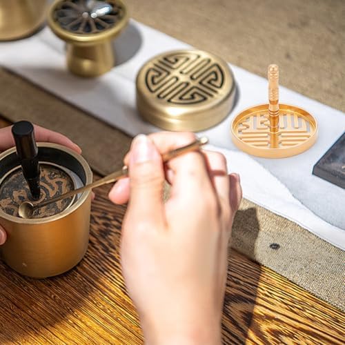 WEBEEDY 3 Style Incense Press Molds Brass Set