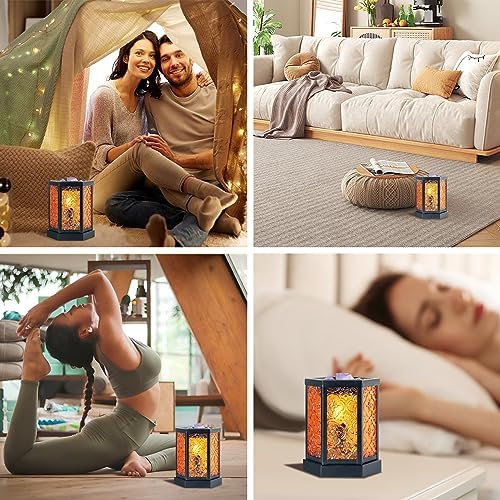 Moroccan Electric Wax Melt Warmer with Amber Glass