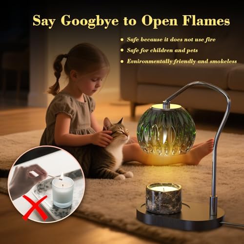 Candle Warmer Lamp with Timer and Dimmer for Jar Candles