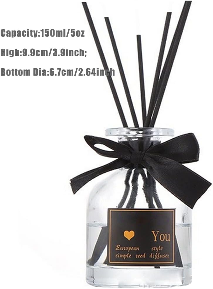 150ml Clear Glass Diffuser Jar with Frosted Top