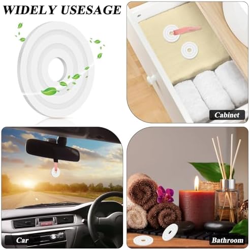 24PCS Fragrance Discs for Towel Warmers with 3 Ribbons 8 Favors