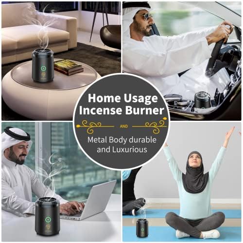 Portable Mini Incense Burner USB Rechargeable Aroma Diffuser