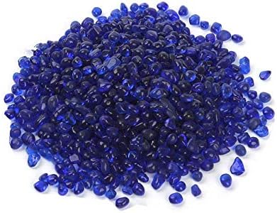 Decorative Glass Stones 1Lb Navy Blue Vase Filler