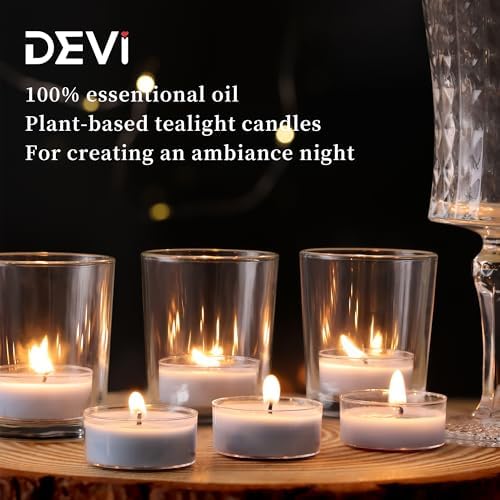 Ocean Breeze Scented Tea Lights 96 Pack for Home Fragrance