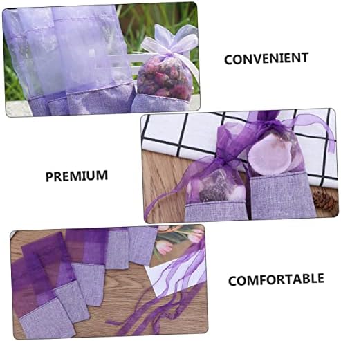 24Pcs Lavender Sachet Bags Drawstring Empty Pouches for Home Fragrance